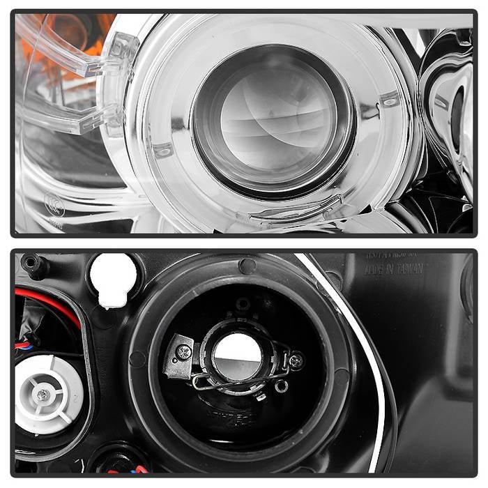 BMW E90 3-Series 06-08 4DR Projector Headlights - Chrome