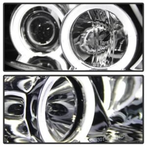 BMW E90 3-Series 06-08 4DR Projector Headlights - Chrome - Image 6