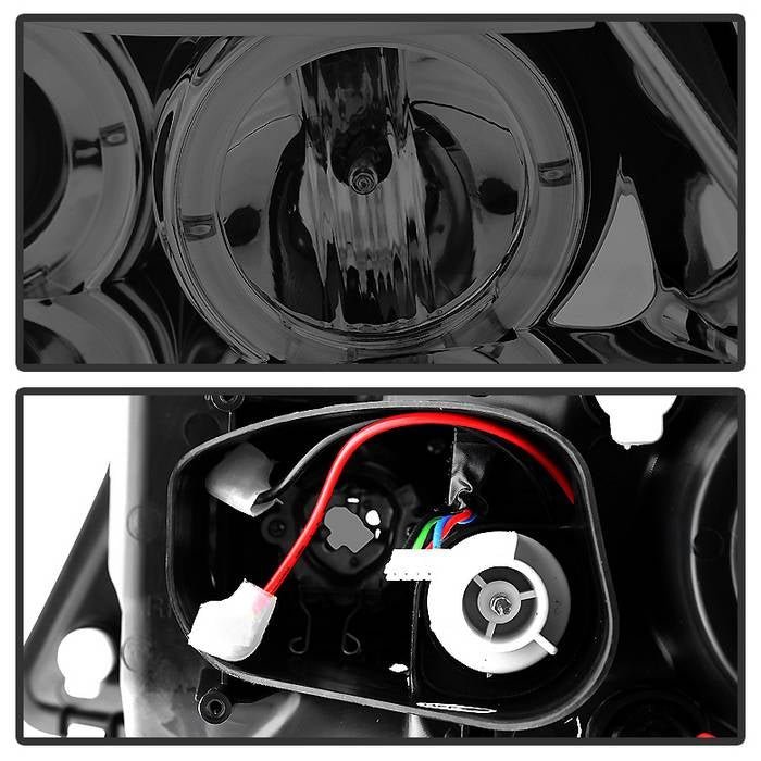 BMW E90 3-Series 06-08 4DR Projector Headlights - Smoke