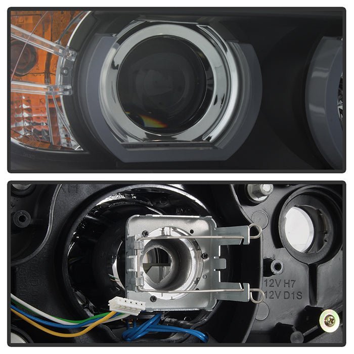 BMW E90 3-Series 06-08 4DR Version 2 Projector Headlights - Black
