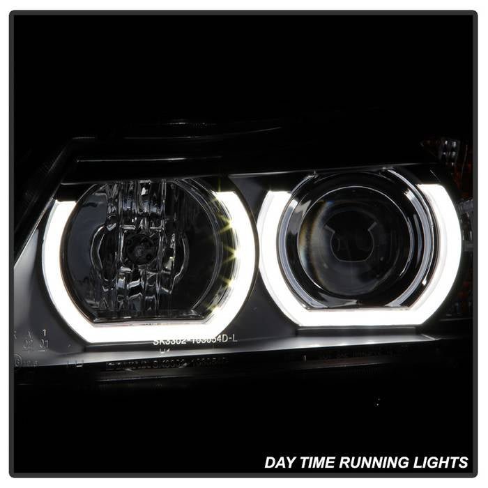 BMW E90 3-Series 06-08 4DR Projector Headlights - Black
