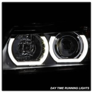 BMW E90 3-Series 06-08 4DR Version 2 Projector Headlights - Black - Image 9