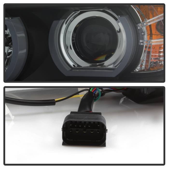 BMW E90 3-Series 06-08 4DR Version 2 Projector Headlights - Black