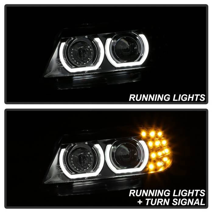 BMW E90 3-Series 09-12 4DR Projector Headlights - Black