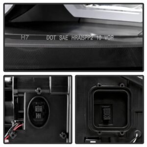 BMW E90 3-Series 09-12 4DR Projector Headlights - Black - Image 5