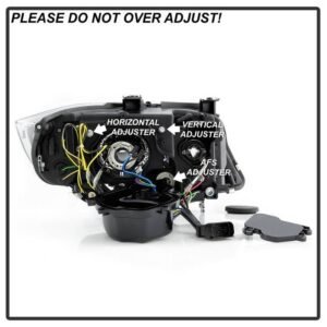 BMW E90 3-Series 09-12 4DR Projector Headlights- Black - Image 5