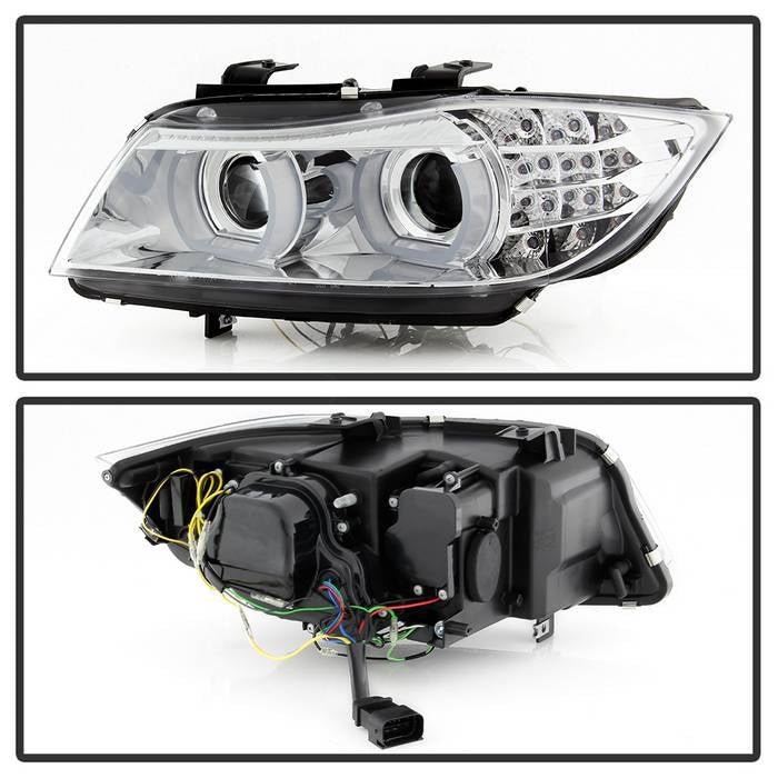 BMW E90 3-Series 09-12 4DR Projector Headlights - Chrome