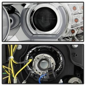 BMW E90 3-Series 09-12 4DR Projector Headlights - Chrome - Image 3