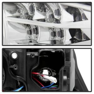 BMW E90 3-Series 09-12 4DR Projector Headlights - Chrome - Image 4