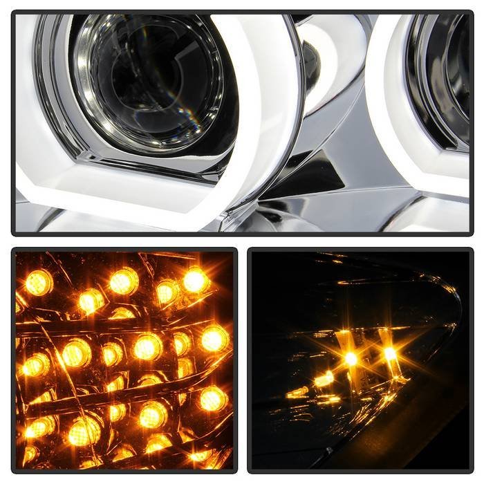 BMW E90 3-Series 09-12 4DR Projector Headlights - Chrome