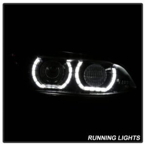 BMW E92 3 Series 08-10 Projector Headlights - Black - Image 9