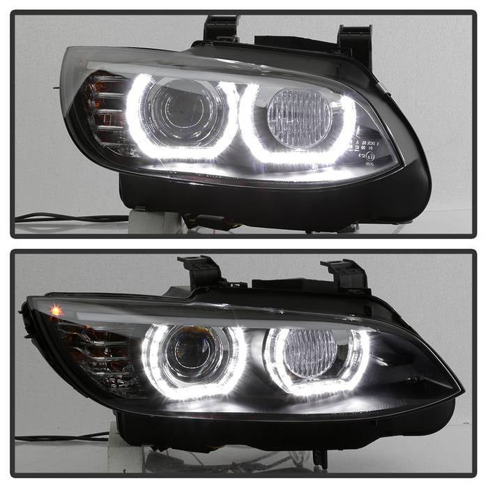 BMW E92 3 Series 08-10 Projector Headlights - Black