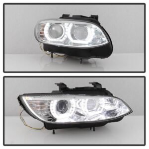 BMW E92 3 Series 08-10 Projector Headlights - Chrome - Image 8