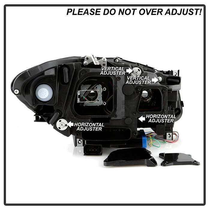 BMW 5 Series F10 2011-2013 Projector Headlights - Black