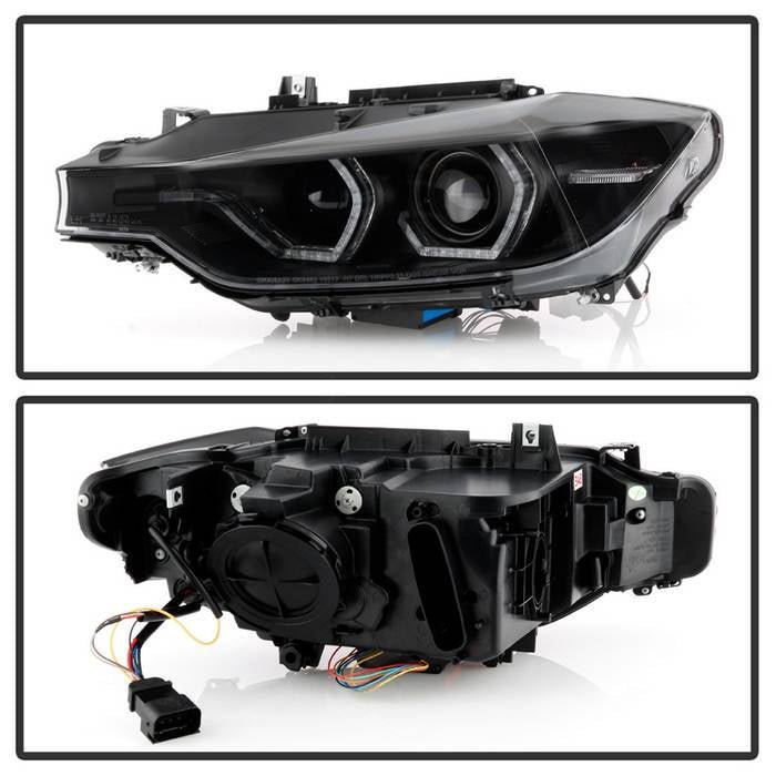 BMW F30 3 Series 2012 - 2014 4DR Projector Headlights - Black