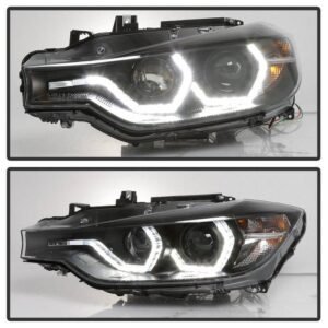 BMW F30 3 Series 2012 - 2014 4DR Projector Headlights - Black - Image 8