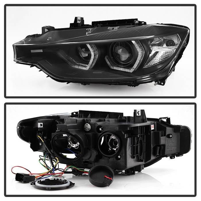 BMW F30 3 Series 2012 - 2014 4DR Projector Headlights - Black