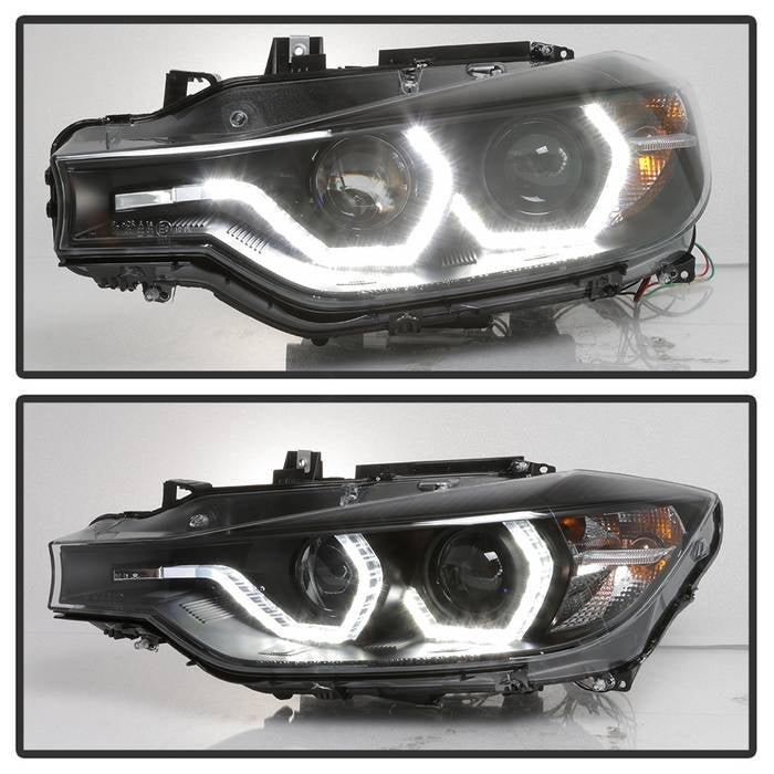 BMW F30 3 Series 2012 - 2014 4DR Projector Headlights - Black