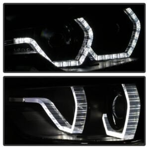 BMW F30 3 Series 2012 - 2014 4DR Projector Headlights - Black Smoke - Image 6