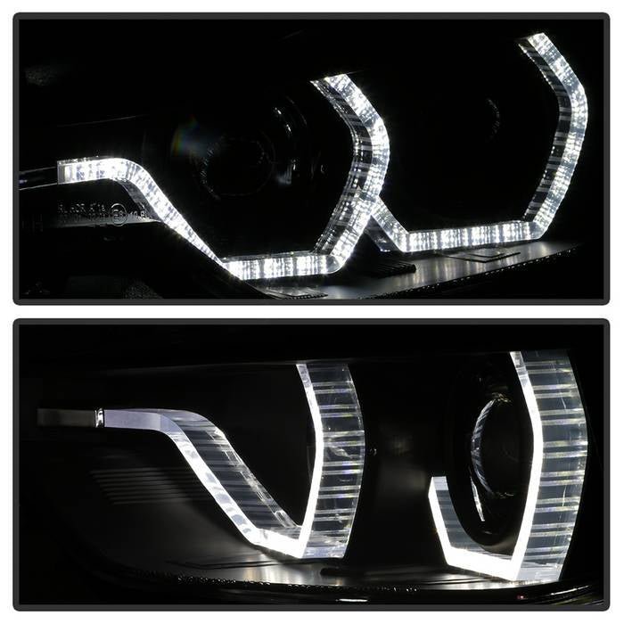 BMW F30 3 Series 2012 - 2014 4DR Projector Headlights - Black Smoke