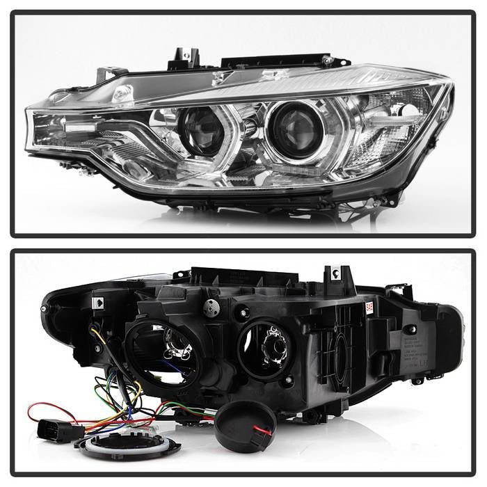 BMW F30 3 Series 2012 - 2014 4DR Projector Headlights - Chrome