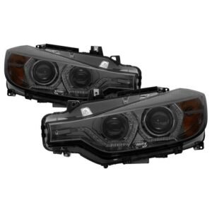 BMW F30 3 Series 2012 - 2014 4DR Projector Headlights - Smoke - Image 1