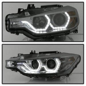 BMW F30 3 Series 2012 - 2014 4DR Projector Headlights - Smoke - Image 8