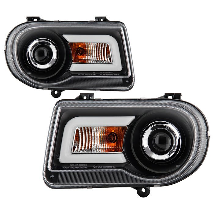 Chrysler 300C 05-10 Projector Headlights  - Black