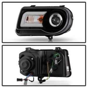 Chrysler 300C 05-10 Projector Headlights  - Black - Image 2