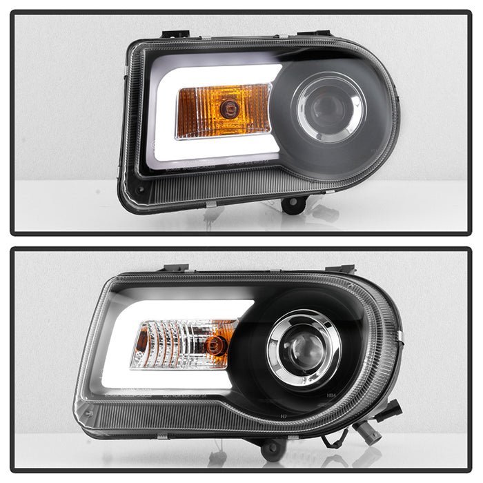 Chrysler 300C 05-10 Projector Headlights  - Black
