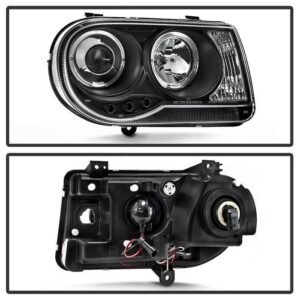 Chrysler 300C 05-10 Projector Headlights - Black - Image 2