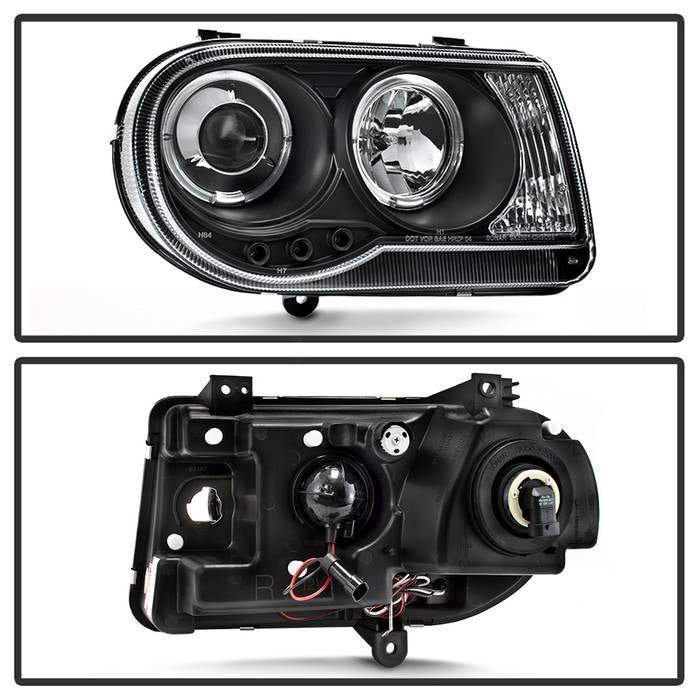 Chrysler 300C 05-10 Projector Headlights - Black