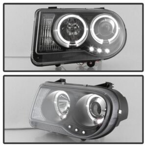 Chrysler 300C 05-10 Projector Headlights - Black - Image 8