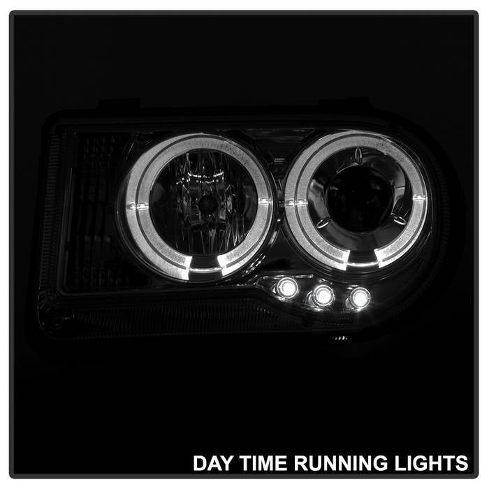 Chrysler 300C 05-10 Projector Headlights- Smoke