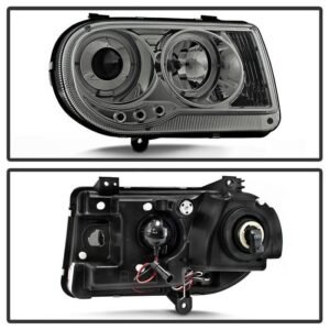 Chrysler 300C 05-10 Projector Headlights- Smoke - Image 2