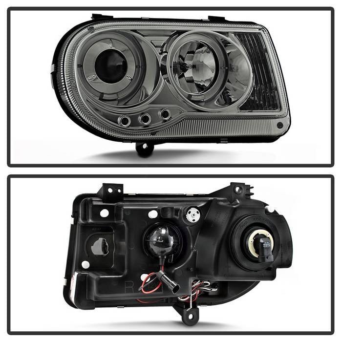 Chrysler 300C 05-10 Projector Headlights- Smoke
