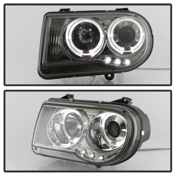 Chrysler 300C 05-10 Projector Headlights- Smoke