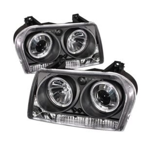 Chrysler 300 05-08 Projector Headlights - Black - Image 1
