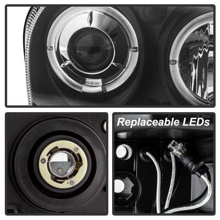 Chrysler 300 05-08 Projector Headlights - Black
