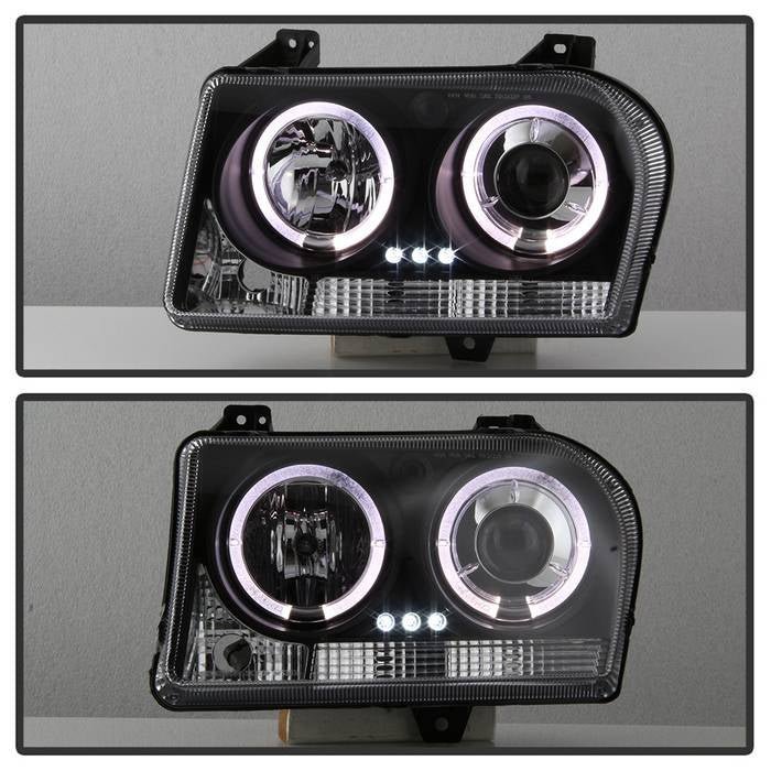 Chrysler 300 05-08 Projector Headlights - Black