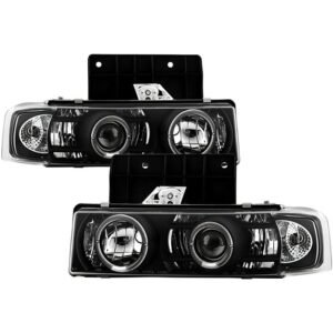 Chevy Astro 95-05 / GMC Safari 95-05 Projector Headlights - Black - Image 1