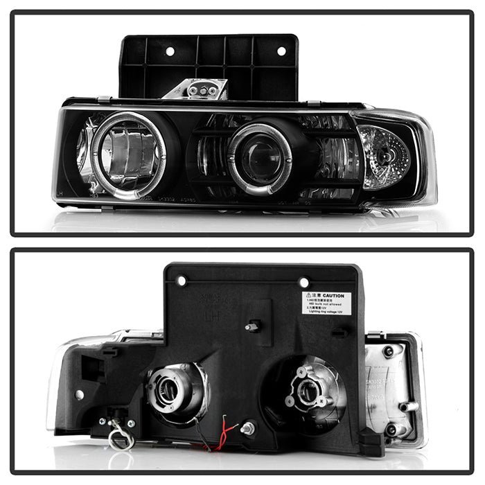 Chevy Astro 95-05 / GMC Safari 95-05 Projector Headlights - Black