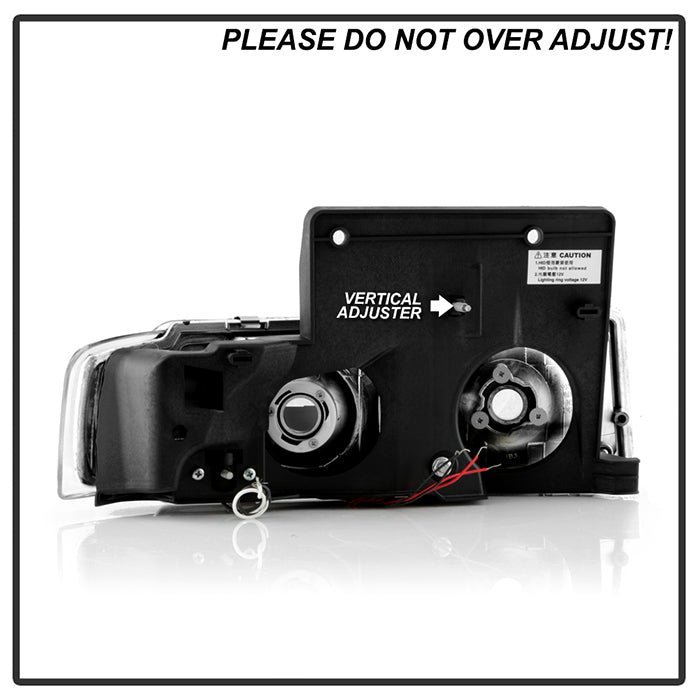 Chevy Astro 95-05 / GMC Safari 95-05 Projector Headlights - Black