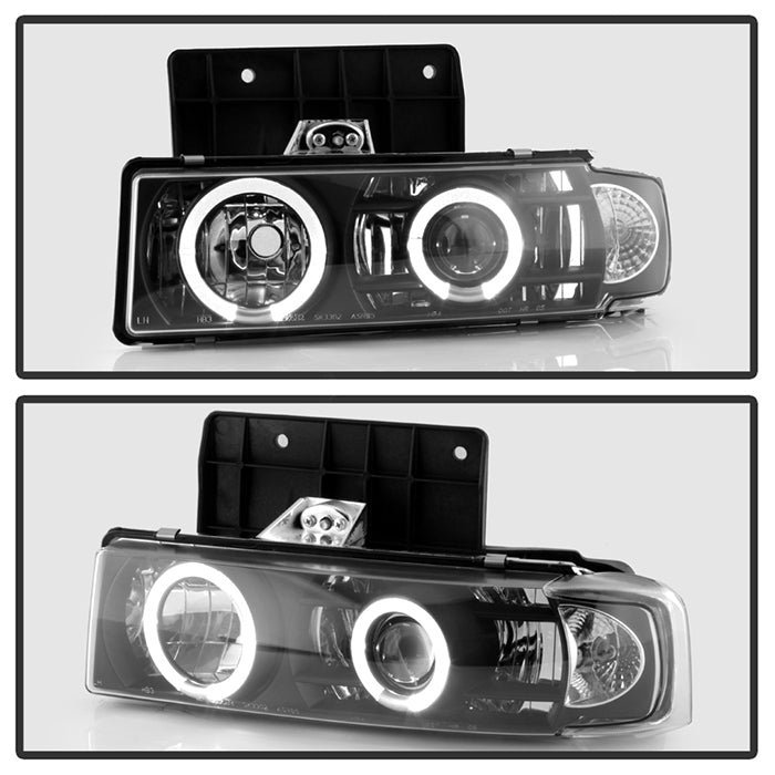 Chevy Astro 95-05 / GMC Safari 95-05 Projector Headlights - Black
