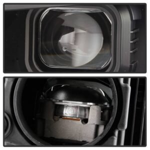 Chevy Camaro 16-18 Halogen Model Full LED Headlights- Black - Image 3