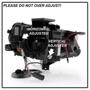 Chevy Camaro 16-18 Halogen Model Full LED Headlights- Black - Image 5