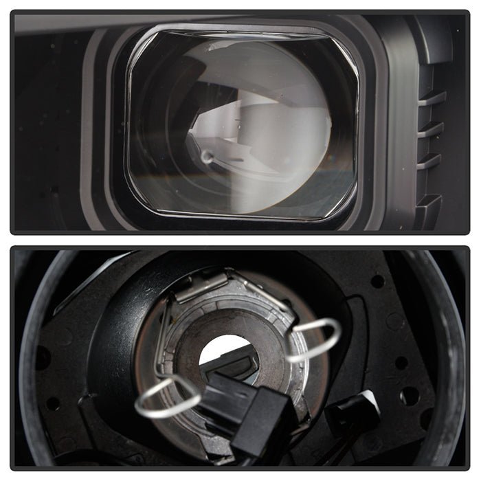 Chevy Camaro 16-18 Halogen Model Projector Headlights- Black