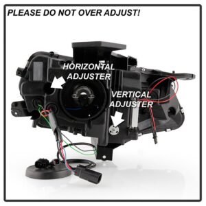 Chevy Camaro 16-18 Halogen Model Projector Headlights- Black - Image 5