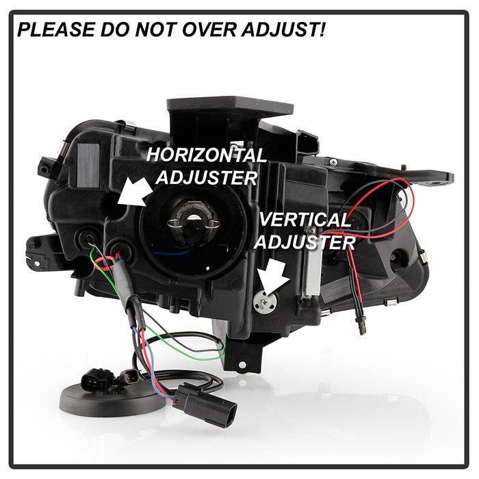 Chevy Camaro 16-18 Halogen Model Projector Headlights- Black