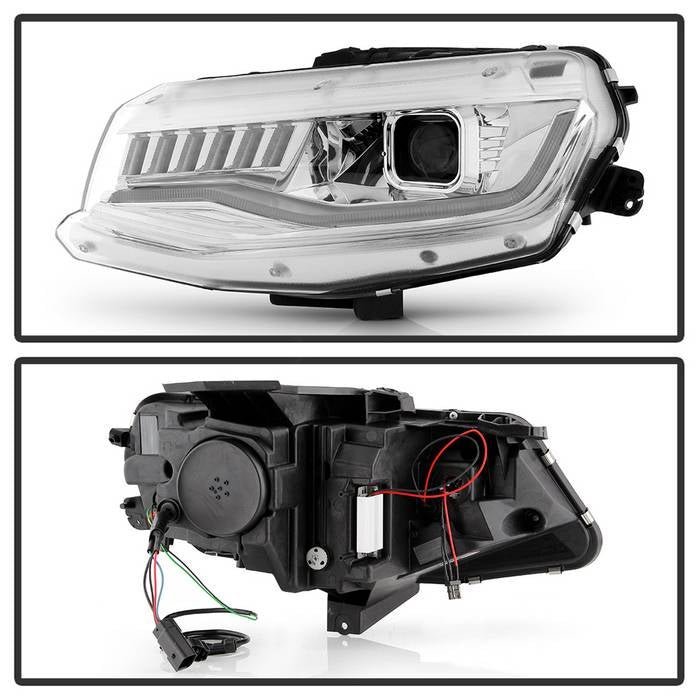 Chevy Camaro 16-18 Projector Headlights-Sequential Turn Signal- Chrome